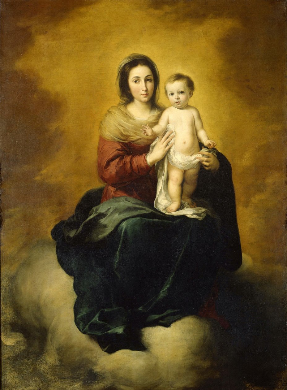 Dziewica i Dziecko autorstwa Bartolomé Esteban Murillo
