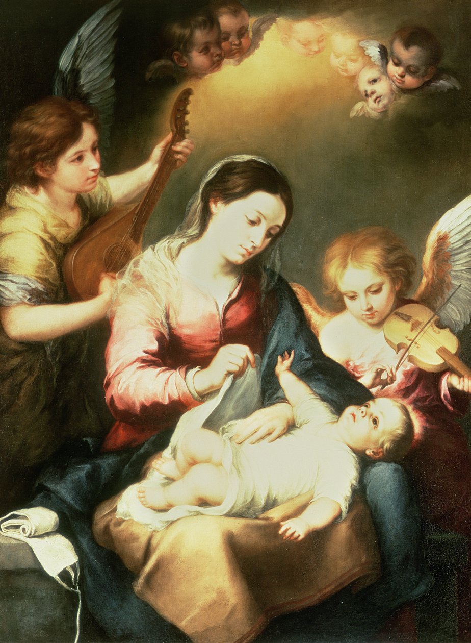 Dziewica z Pieluszków autorstwa Bartolomé Esteban Murillo