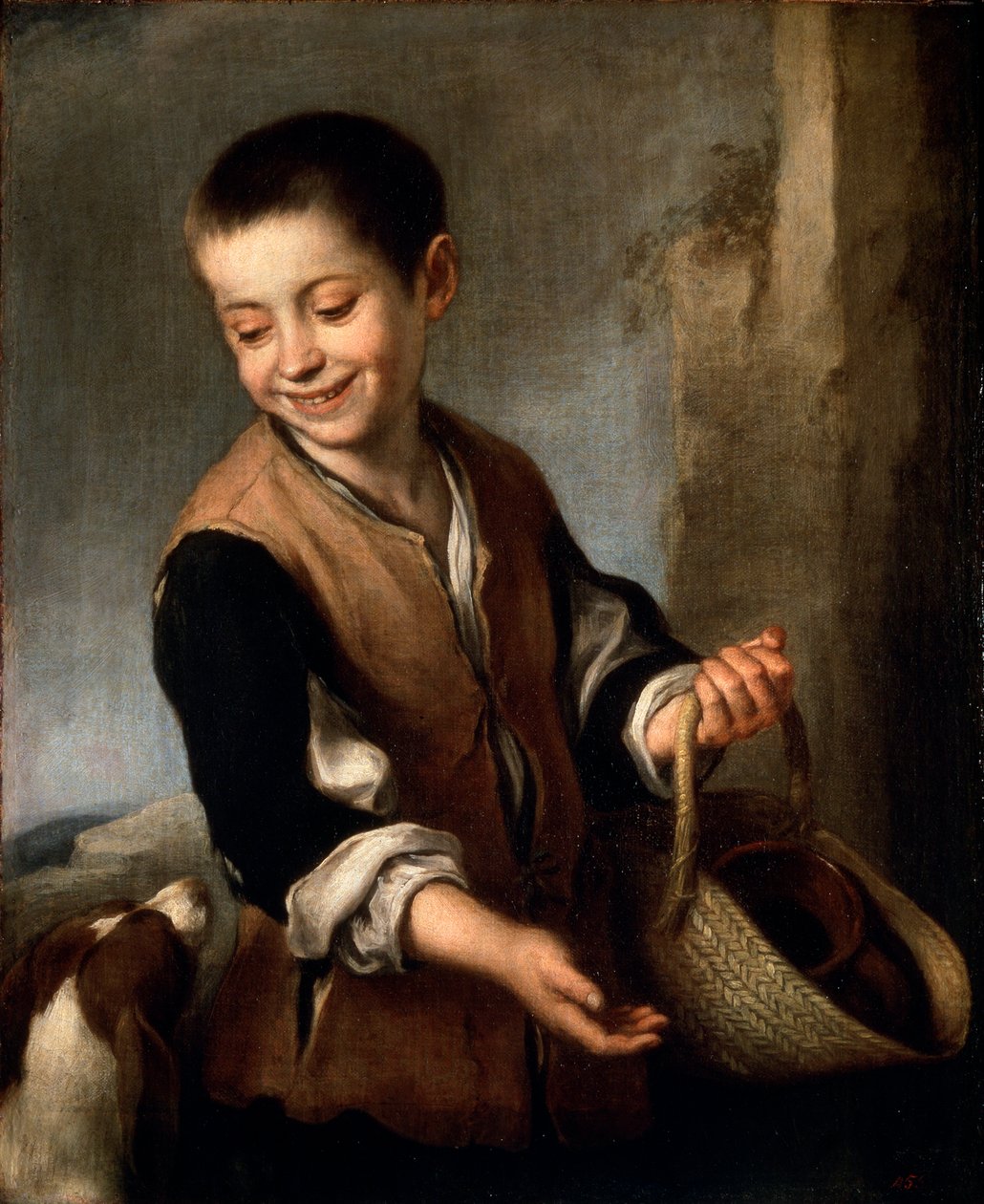 Chłopiec z psem, c1650-c1660 autorstwa Bartolomé Esteban Murillo