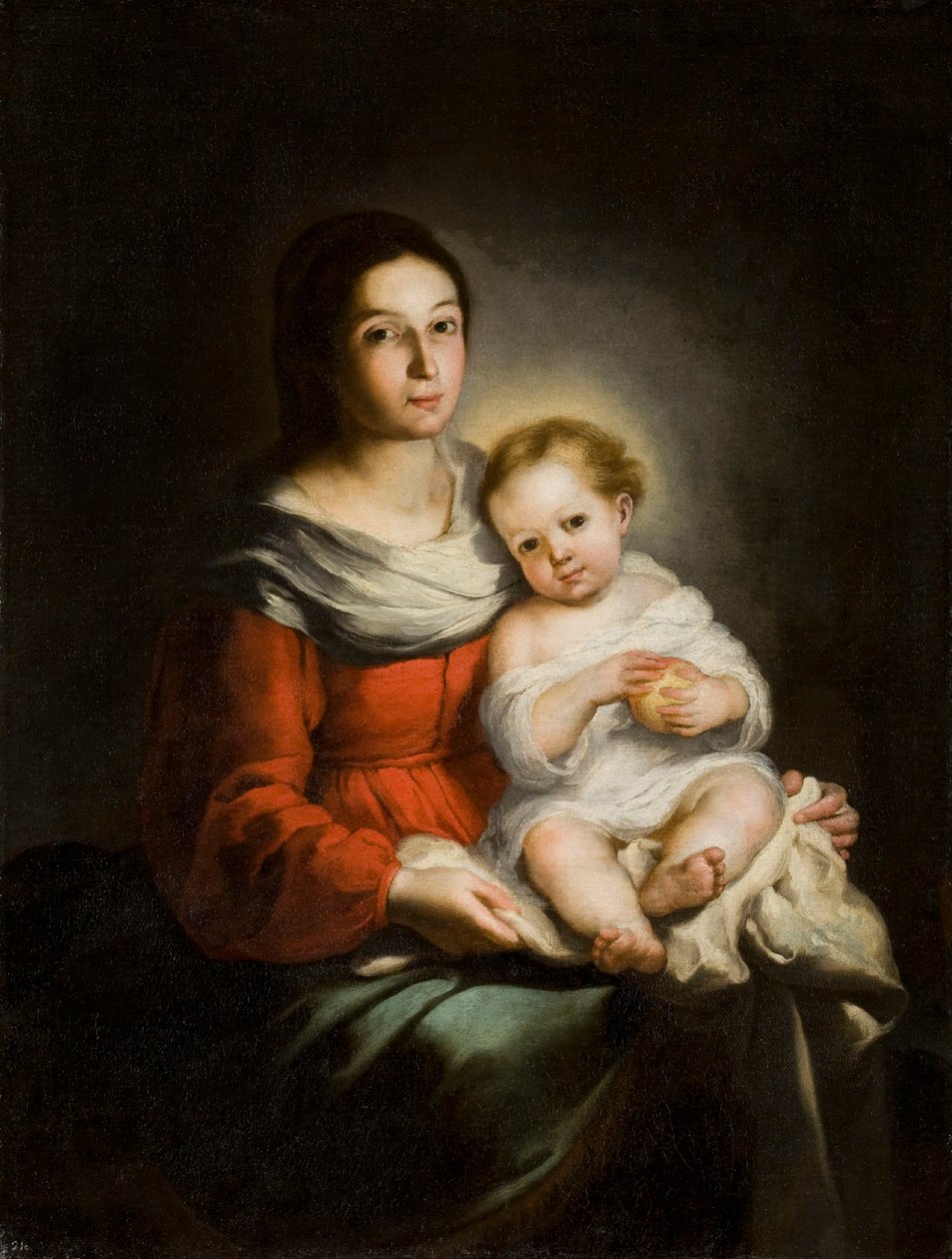 Dziewica z Dzieciątkiem, ok. 1650. autorstwa Bartolomé Esteban Murillo