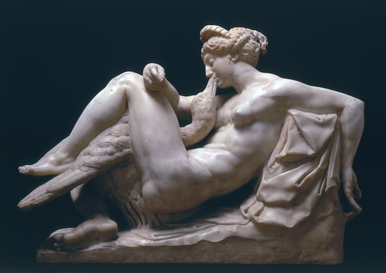 Leda i łabędź (marmur) autorstwa Bartolomeo Ammannati