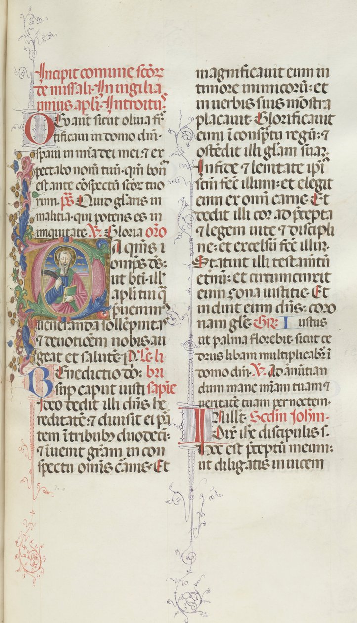 Mszał: Fl. 327: Św. Bartłomiej, 1469. autorstwa Bartolomeo Caporali