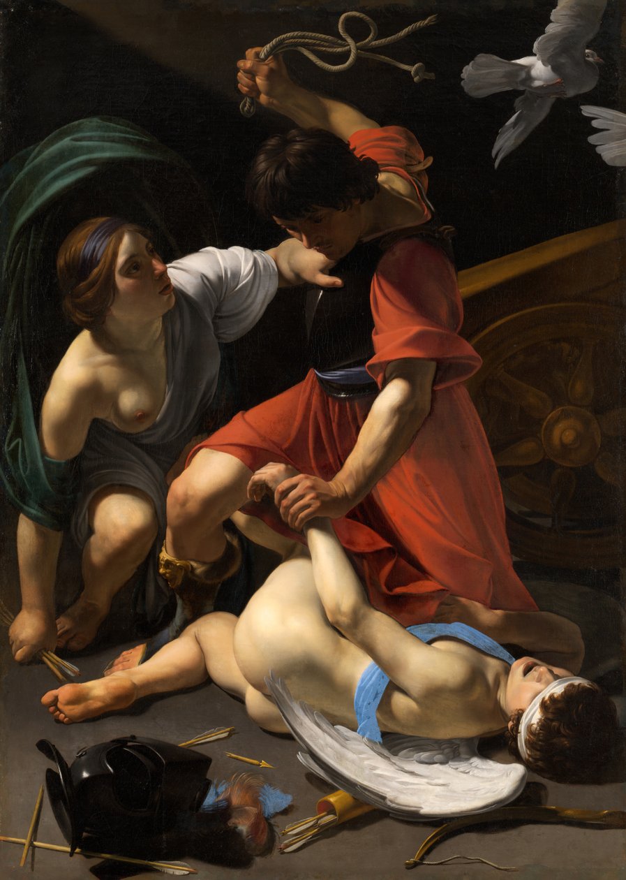 Kupidyn ukarany, 1613. autorstwa Bartolomeo Manfredi