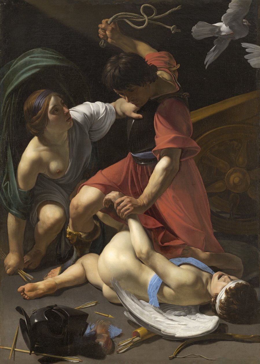 Kupidyn ukarany, 1613 autorstwa Bartolomeo Manfredi