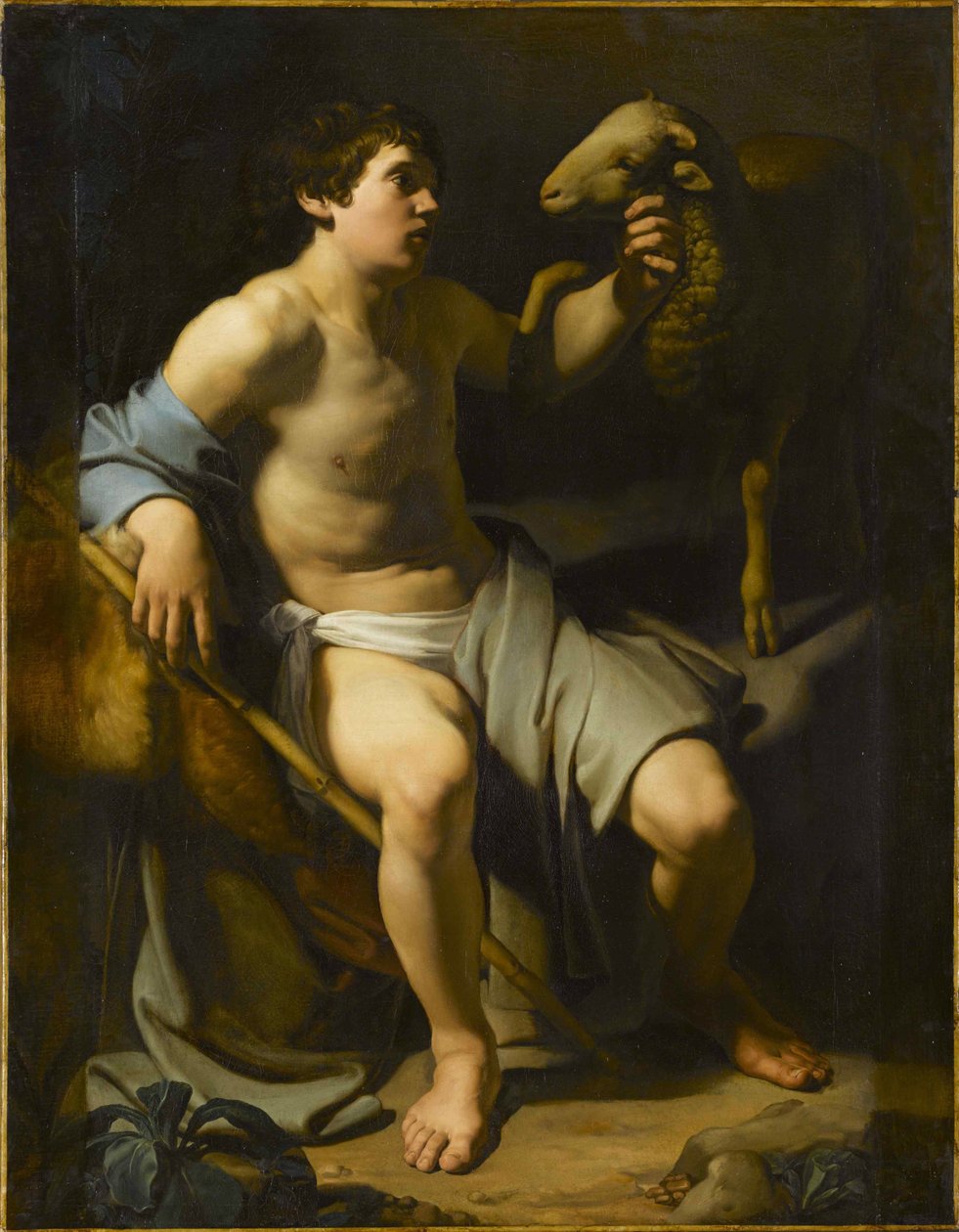Święty Jan Chrzciciel Gospodarstwa Owiec. autorstwa Bartolomeo Manfredi
