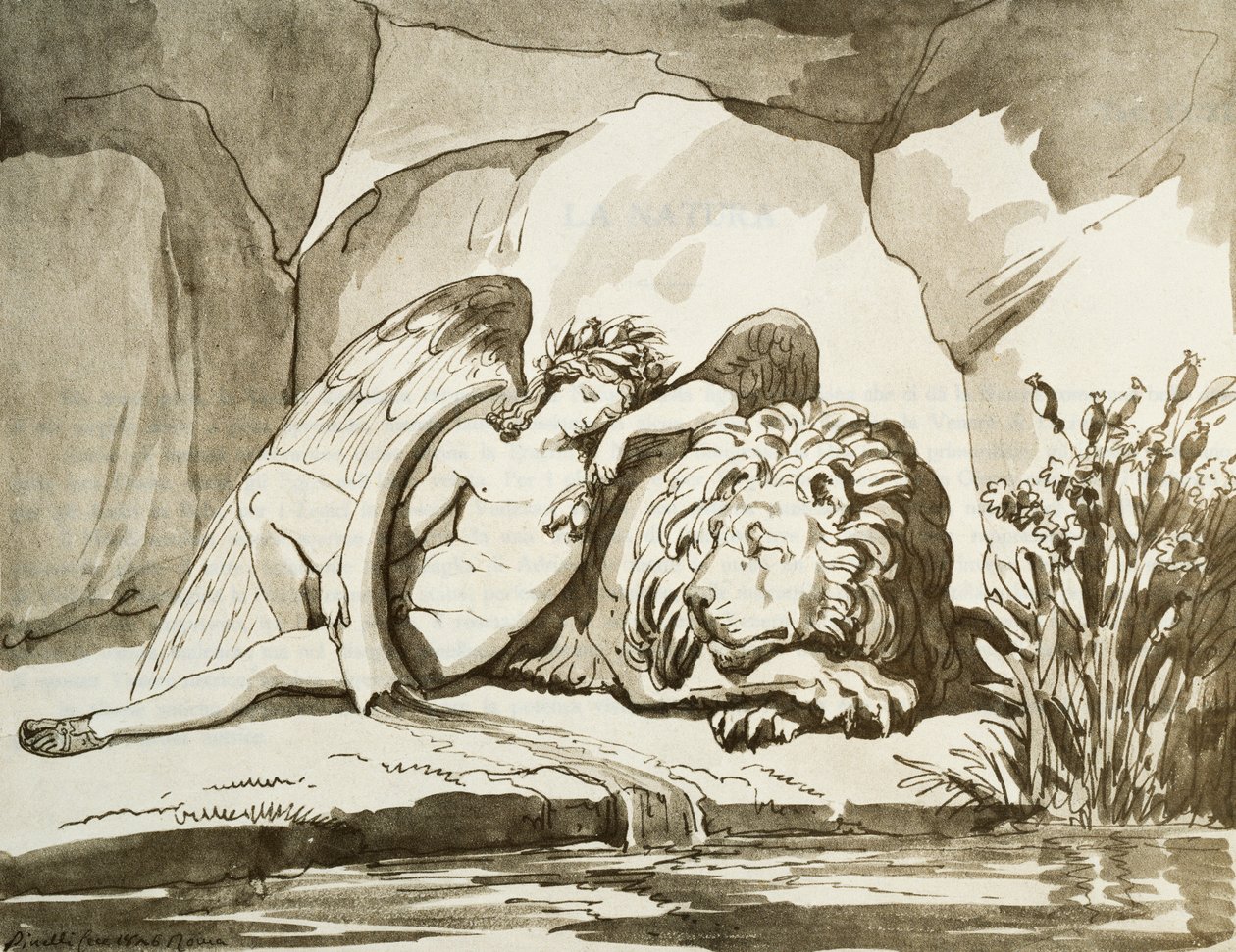 Hypnos (Sen) autorstwa Bartolomeo Pinelli