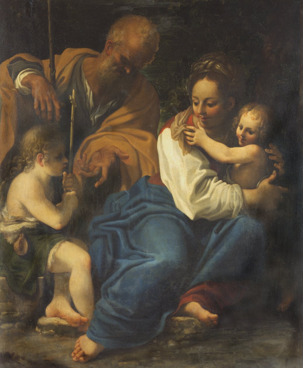 Ариун гэр бүл ба Гэгээн Жонполи autorstwa Bartolomeo Schedoni