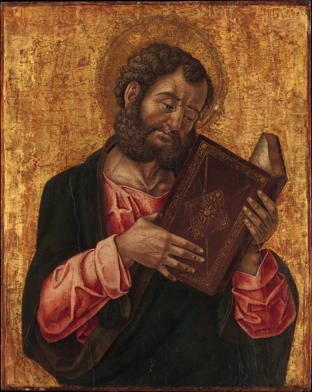 Czytanie św. Marka, ok. godz. 1470. autorstwa Bartolomeo Vivarini