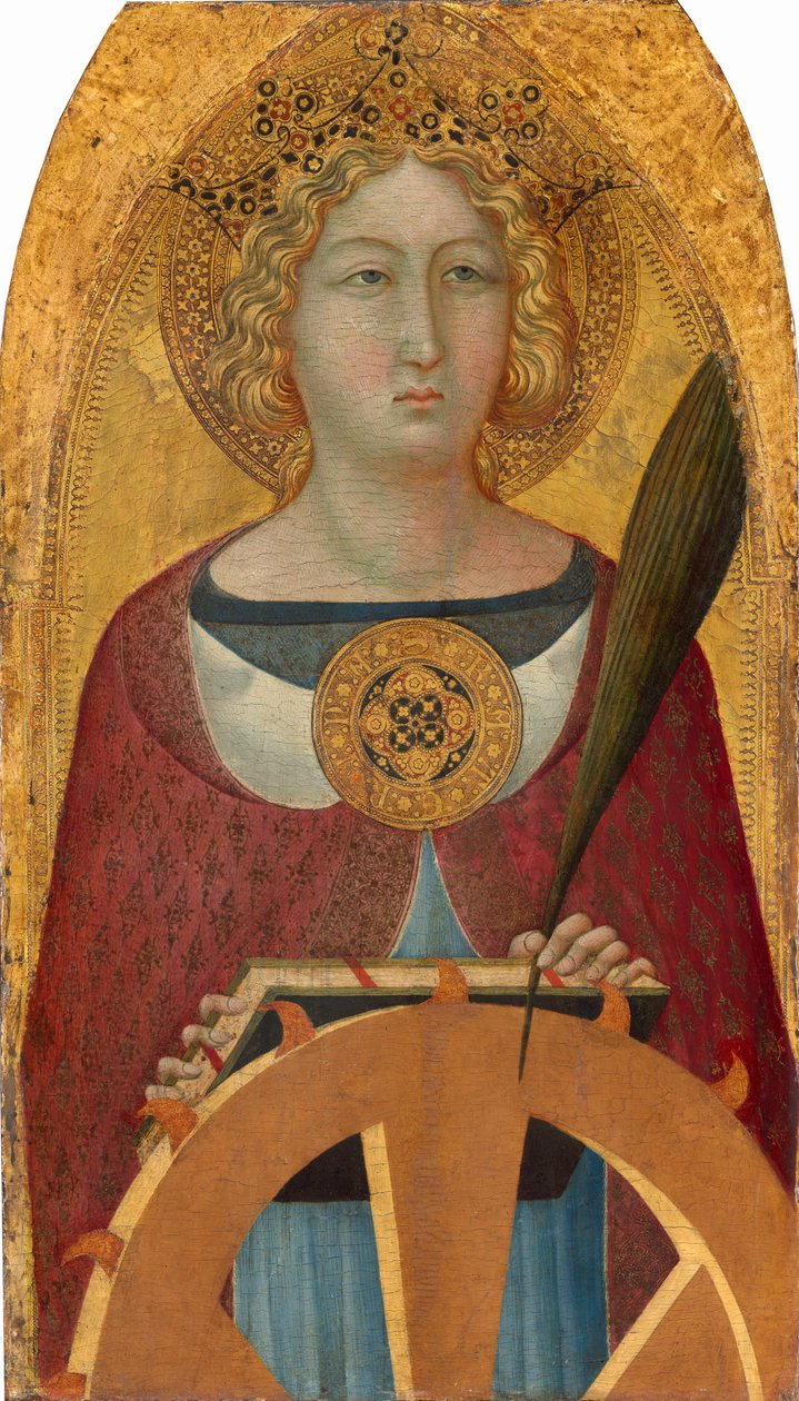Święta Katarzyna Aleksandryjska, c. 13351340. autorstwa Bartolommeo Bulgarini