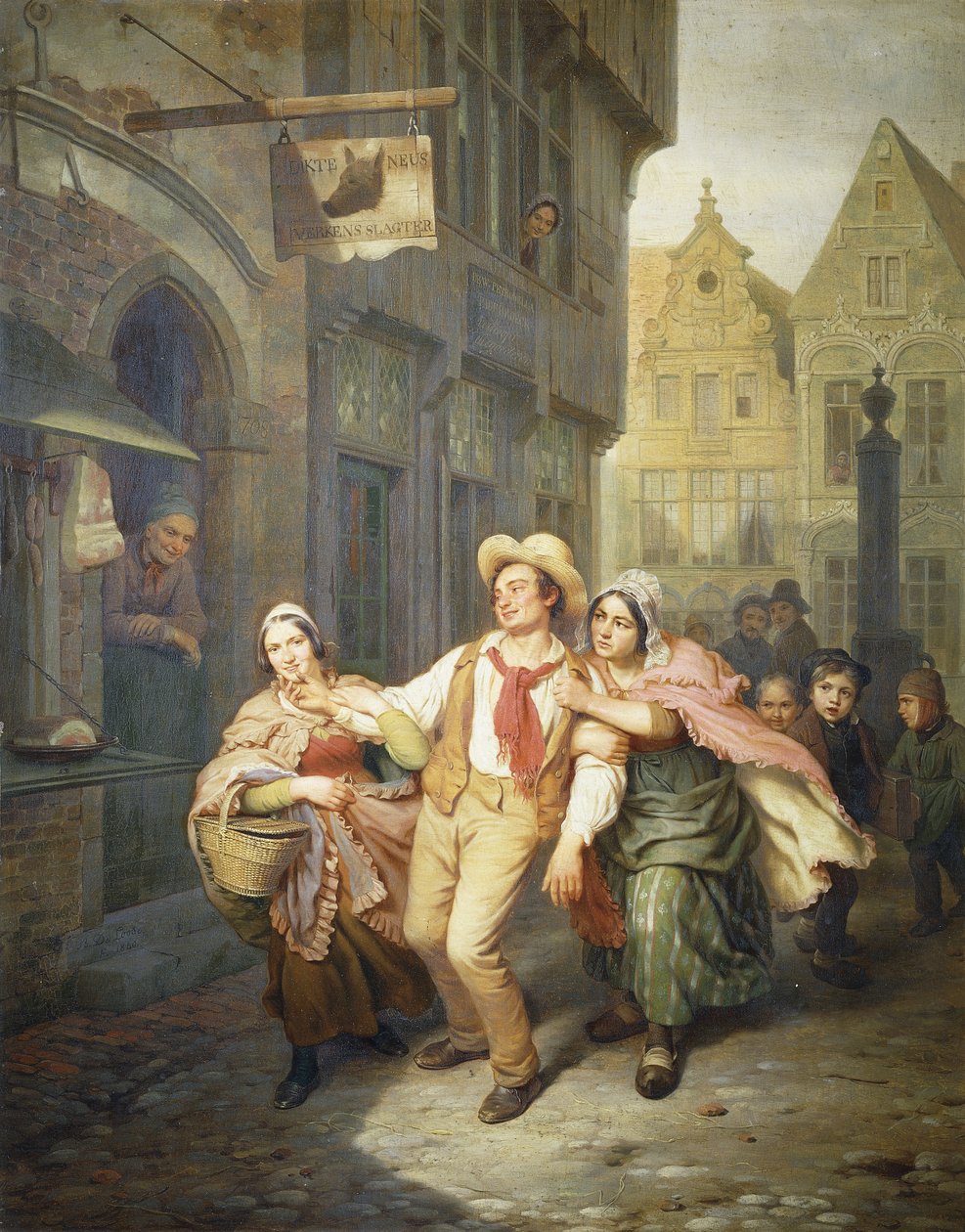 Rywale, 1840 autorstwa Basile de Loose