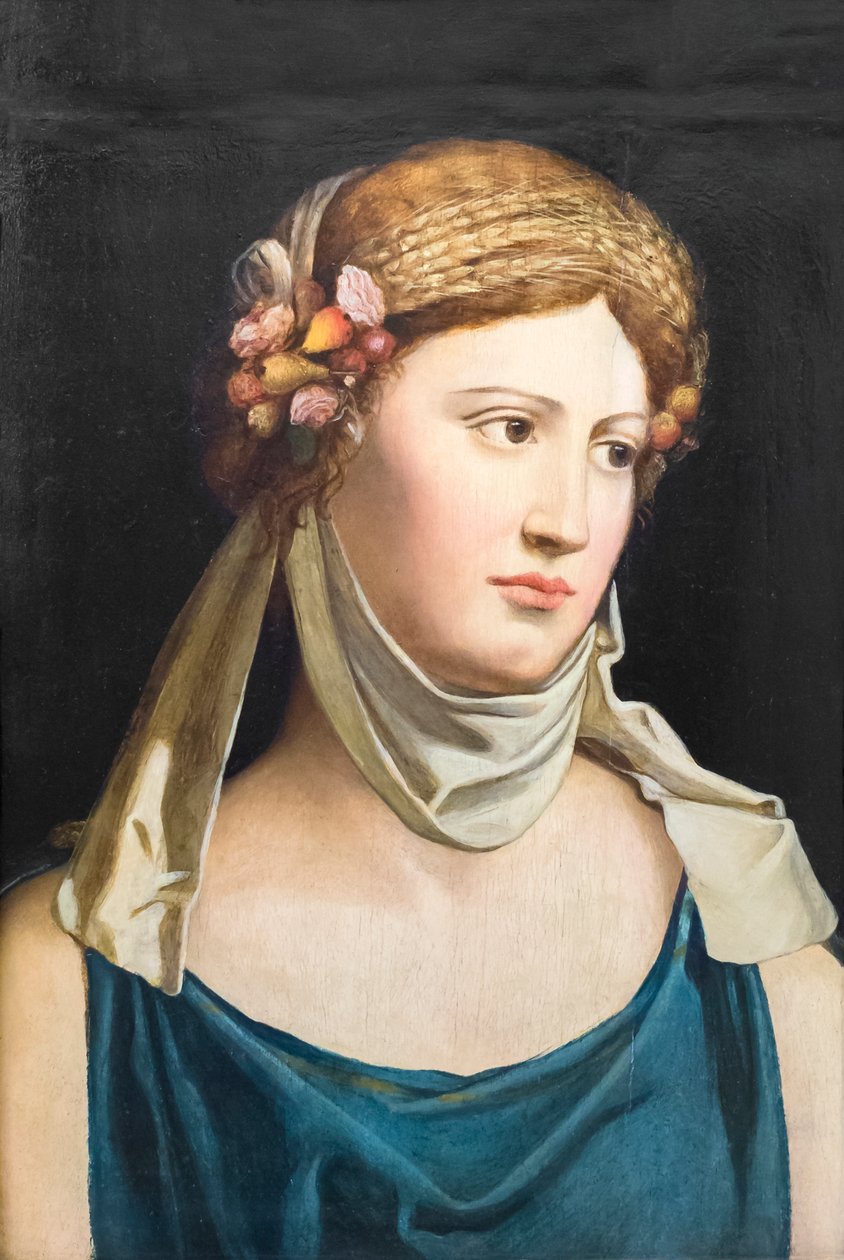 Cerere (Ceres) (olej na płótnie) autorstwa Battista Dossi