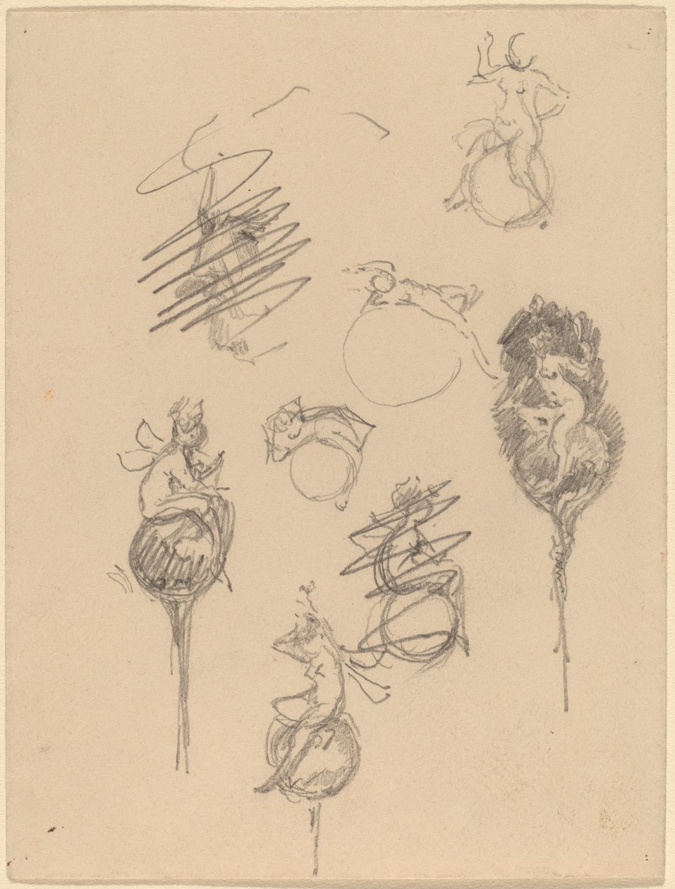 Studia dla Projektów Biżuterii [recto] autorstwa Beatrice Godwin Whistler