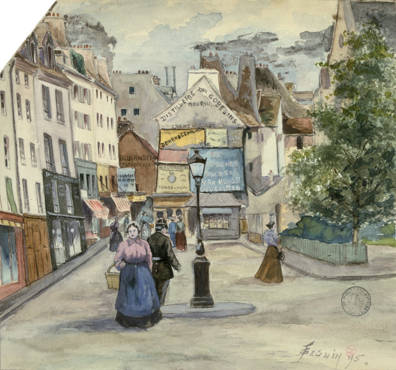 Paryż, 1895 autorstwa Beguin