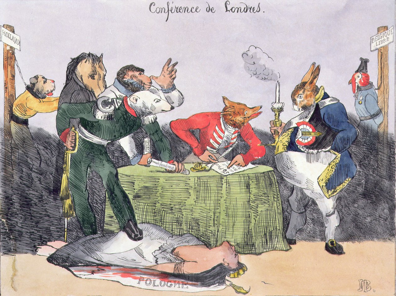 Konferencja w Londynie, 4 listopada 1830 r. autorstwa Belgian School
