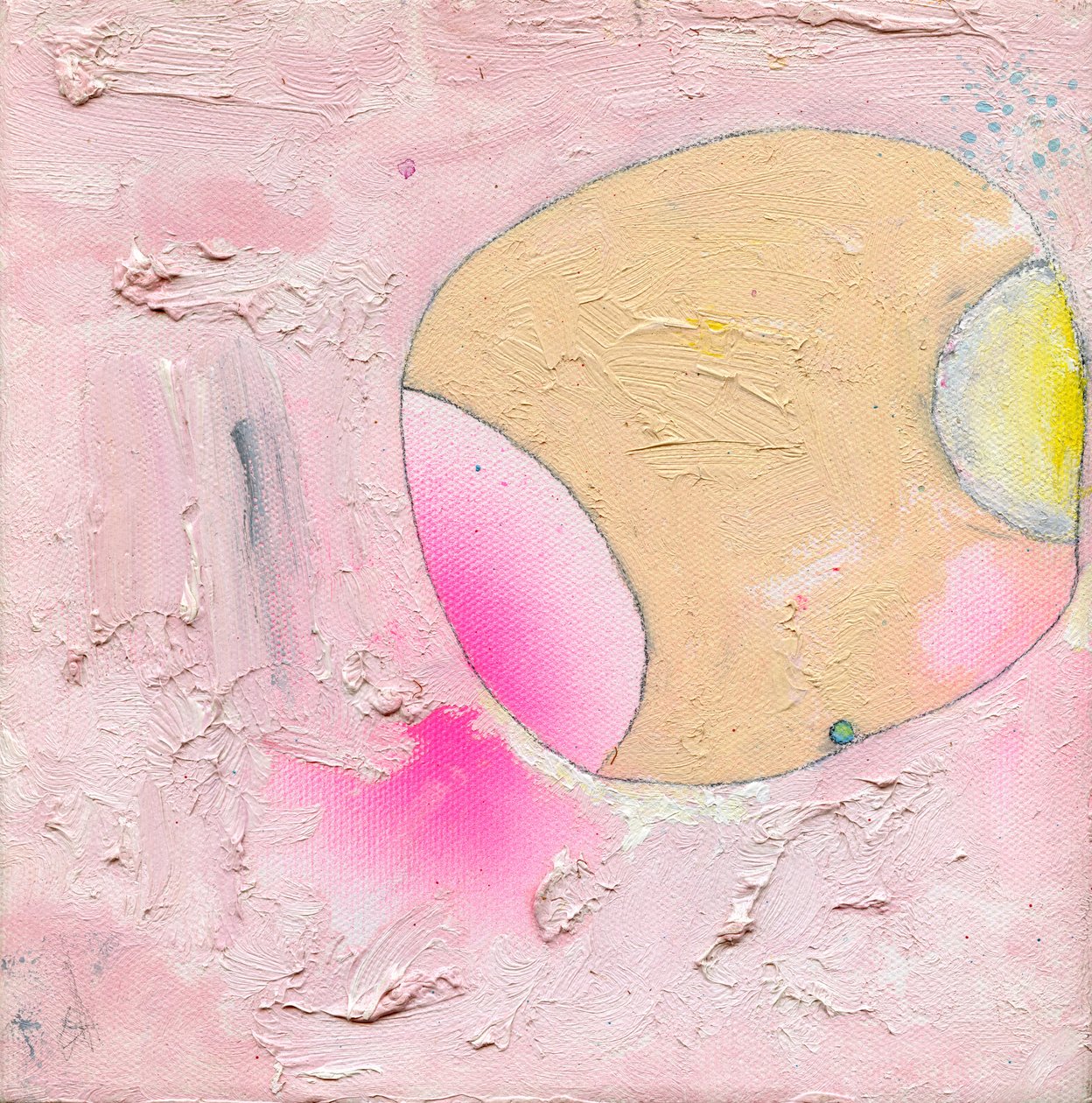 Sing Sing Song, 2005 (akryl, olej, farba w sprayu i ołówek na płótnie) autorstwa Bella Larsson