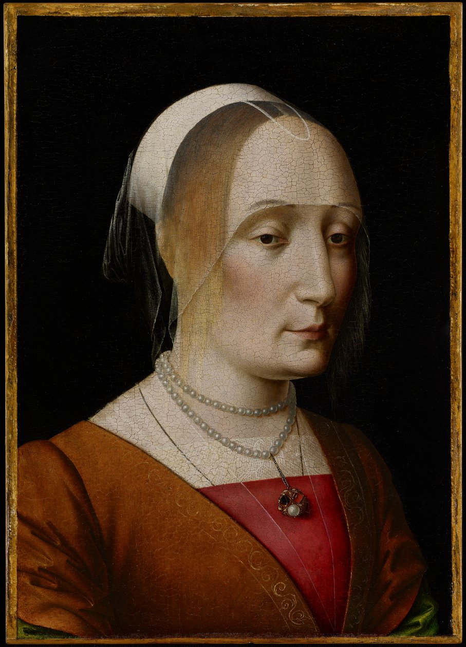 Portret damy (olej na desce z topoli) autorstwa Benedetto Ghirlandaio