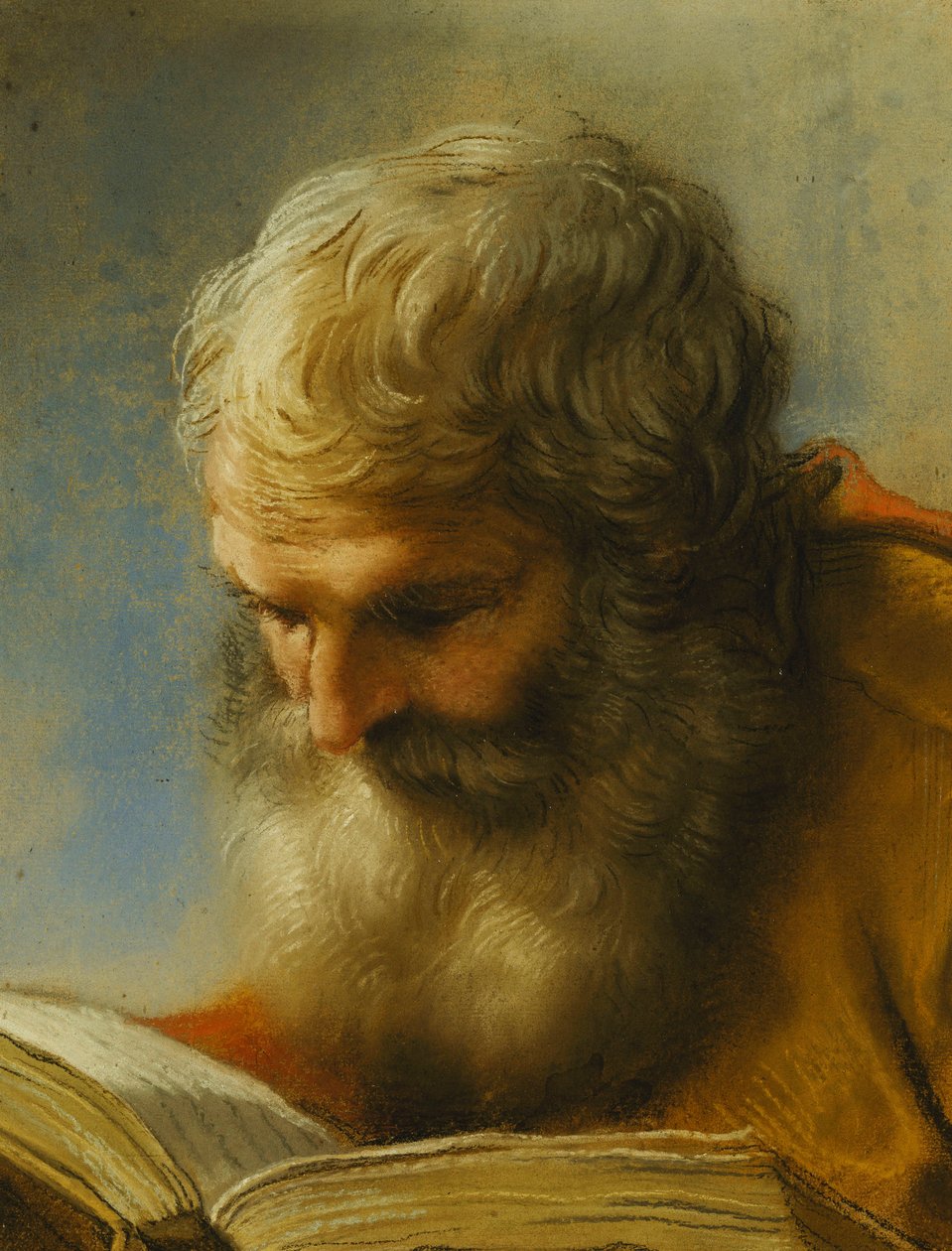 Apostoł brodaty czytanie, 1712 autorstwa Benedetto Luti