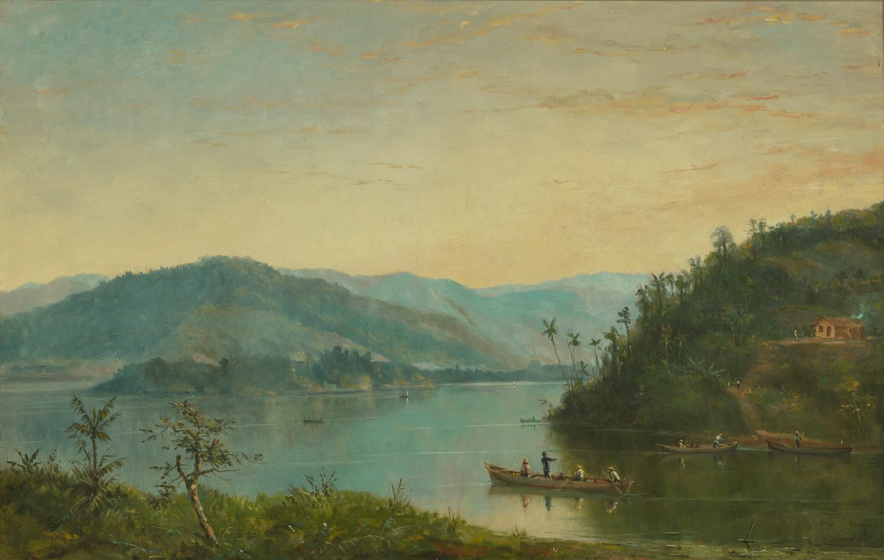 Benedito Calixto - rzeka Itanhaém, SP, 1896 r. autorstwa Benedito Calixto