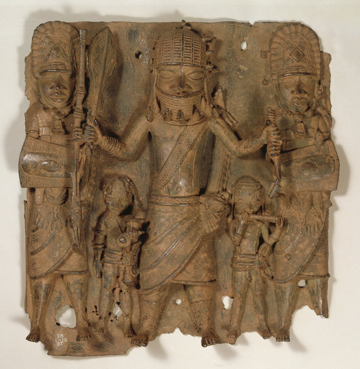 Benin Plaque, Nigeria (mosiądz) autorstwa Benin