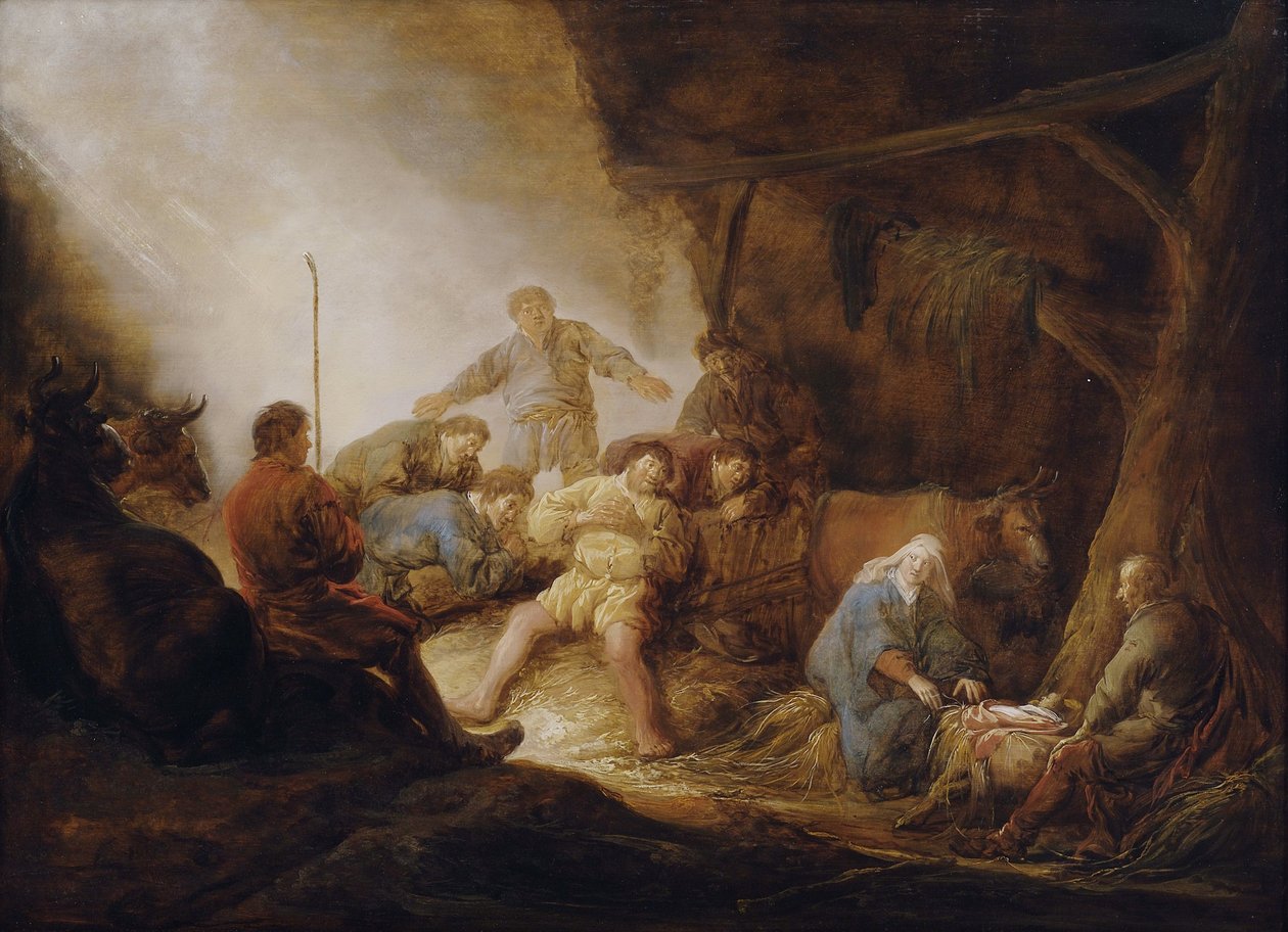 Adoracja pasterzy autorstwa Benjamin Gerritsz. Cuyp