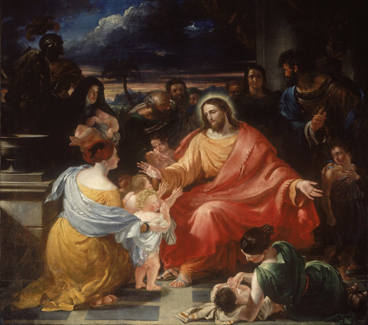 Chrystus błogosławiący małe dzieci autorstwa Benjamin Haydon