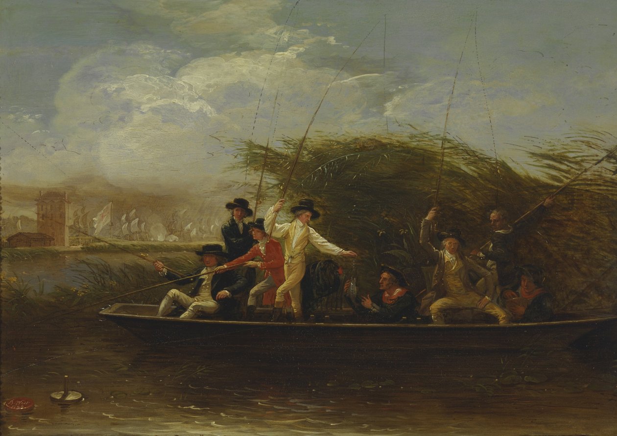 Panowie wędkowanie autorstwa Benjamin West
