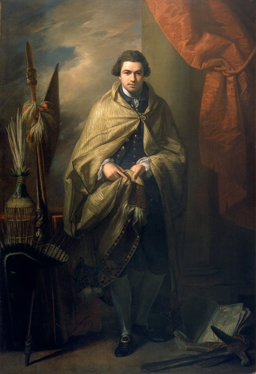 Sir Joseph Banks, 1773, botanik autorstwa Benjamin West