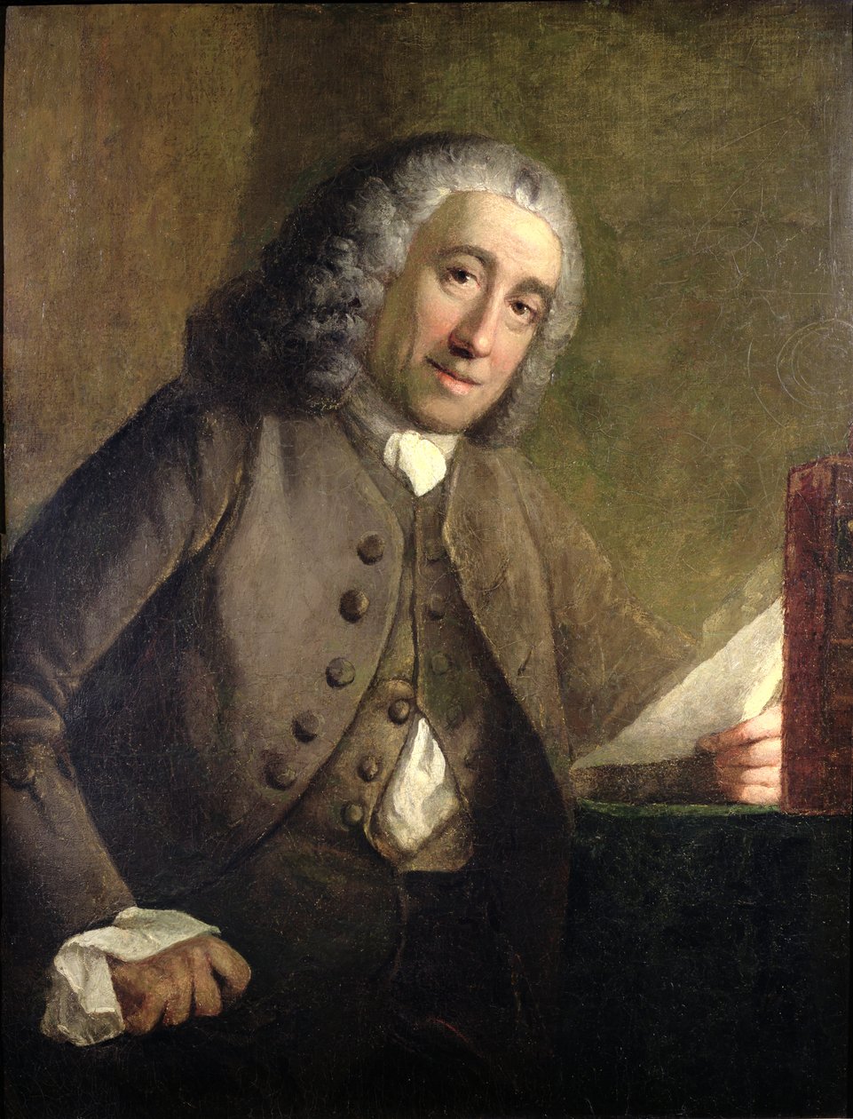 Portret Francisa Fauquiera, (c.1704-68) Gubernator porucznik Wirginii w amerykańskich koloniach, c.1757 autorstwa Benjamin Wilson