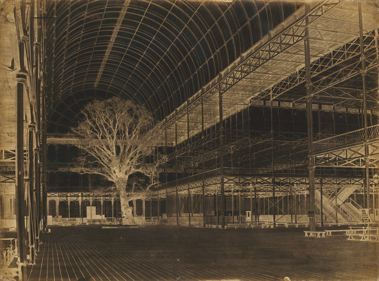 Crystal Palace, Hyde Park, Transept, 1852. autorstwa Benjamin Brecknell Turner