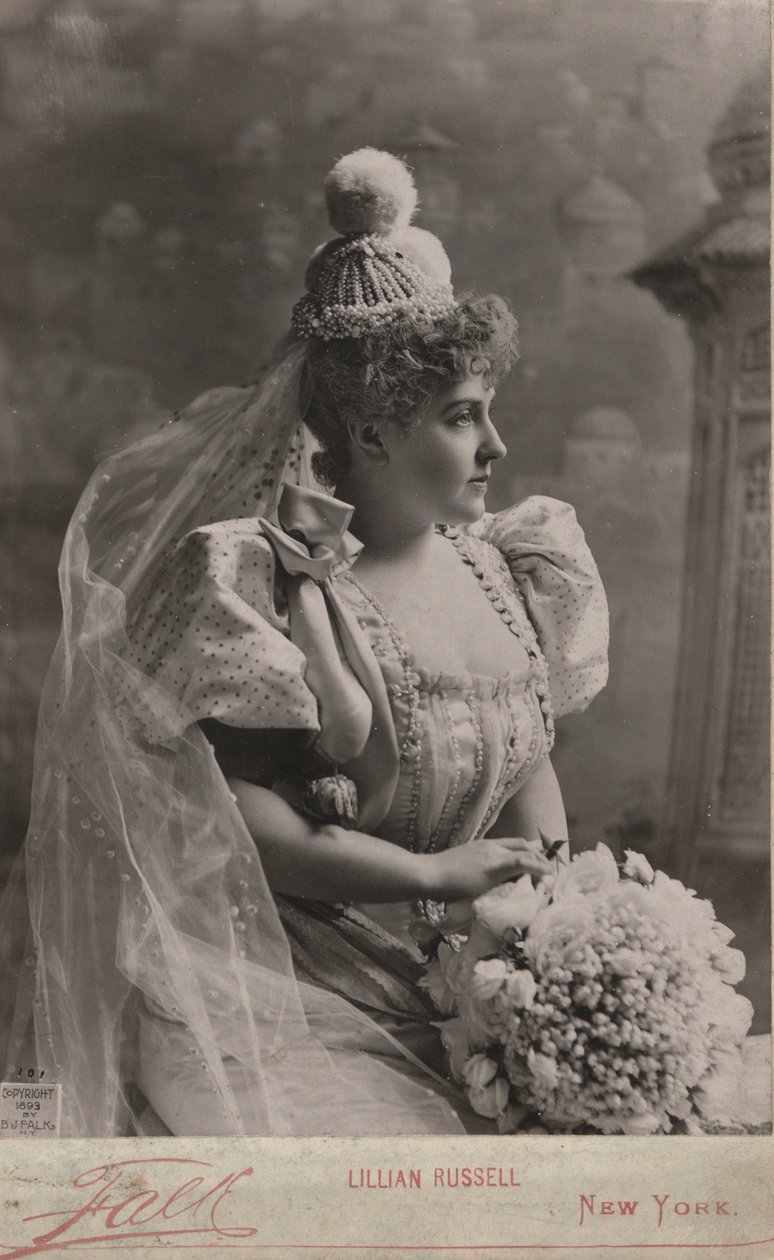 Portret Lillian Russell autorstwa Benjamin J. Falk