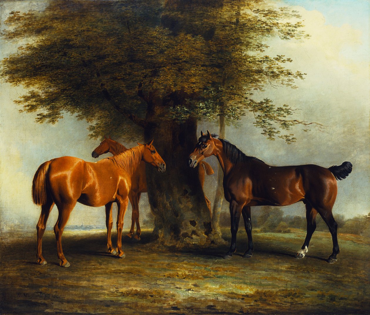 Łowcy w Grass, 1801 autorstwa Benjamin Marshall