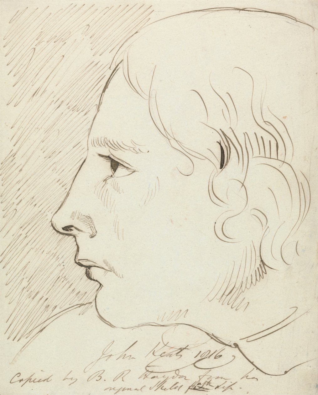 Johna Keatsa autorstwa Benjamin Robert Haydon