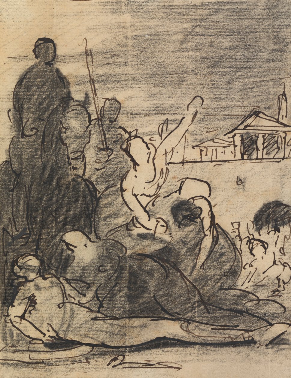 Studium sceny wojskowej autorstwa Benjamin Robert Haydon