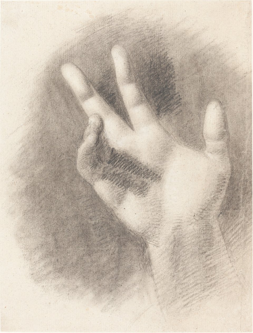 Studium prawej ręki [recto] autorstwa Benjamin Robert Haydon