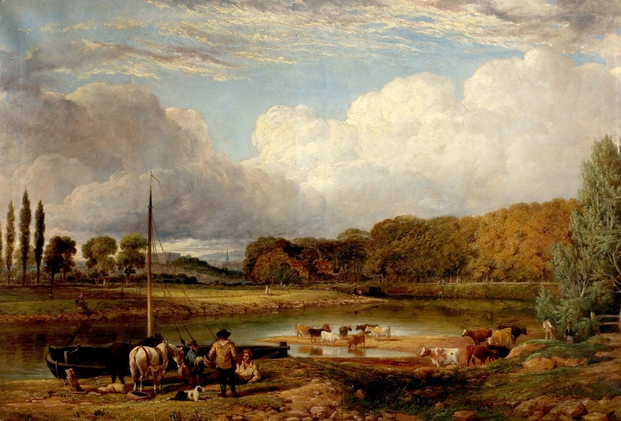 Widok w Wilford, Nottingham, ok. 1830 r. autorstwa Benjamin Shipman