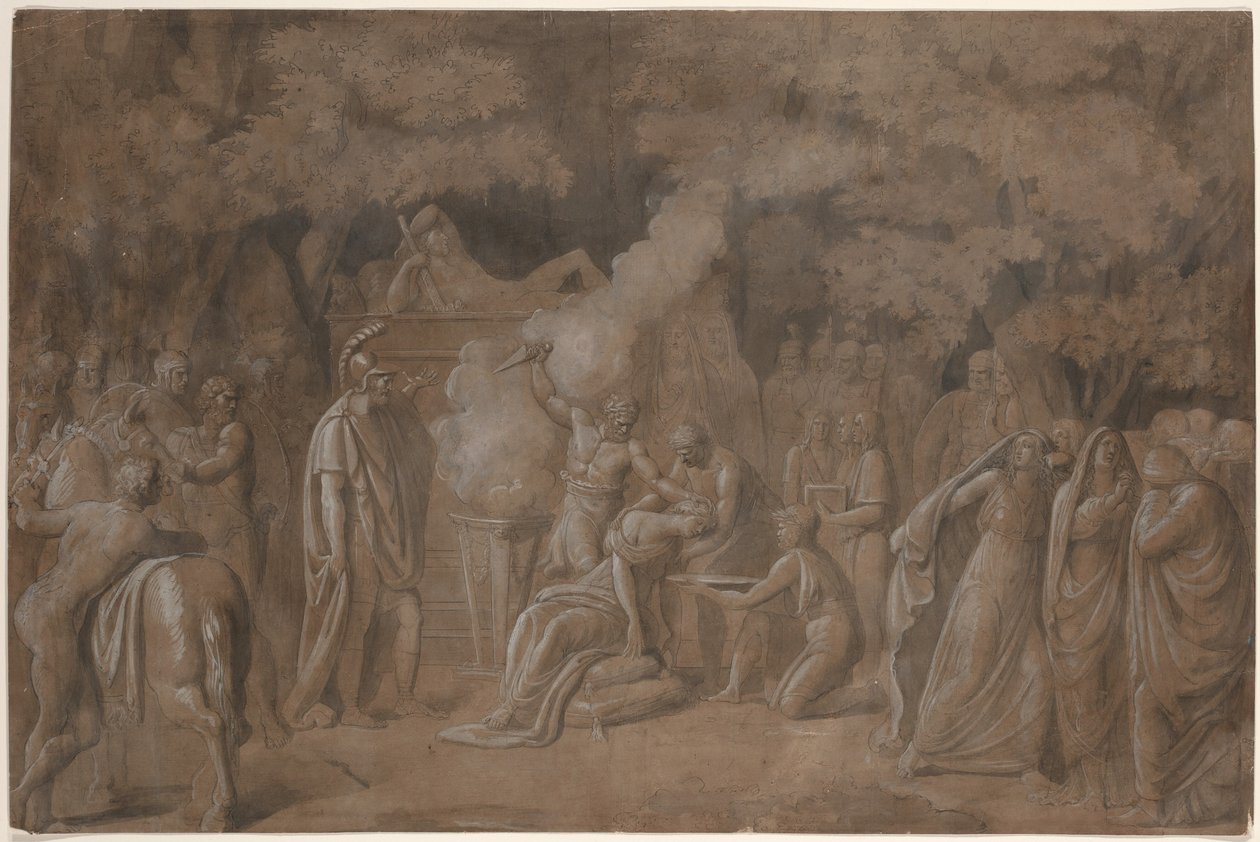 Śmierć Ifigenii (?) autorstwa Benjamin West