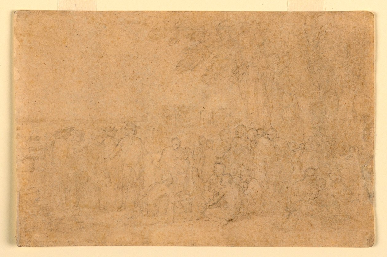 Rysunek, szkic do "Traktatu Penna", 1772 r. autorstwa Benjamin West