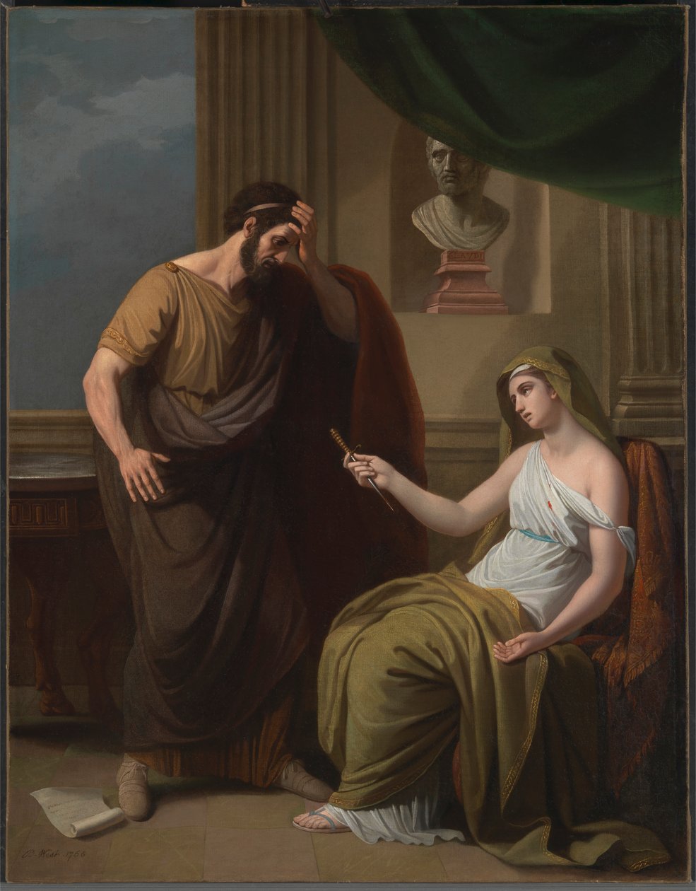 Paetus i Arria autorstwa Benjamin West