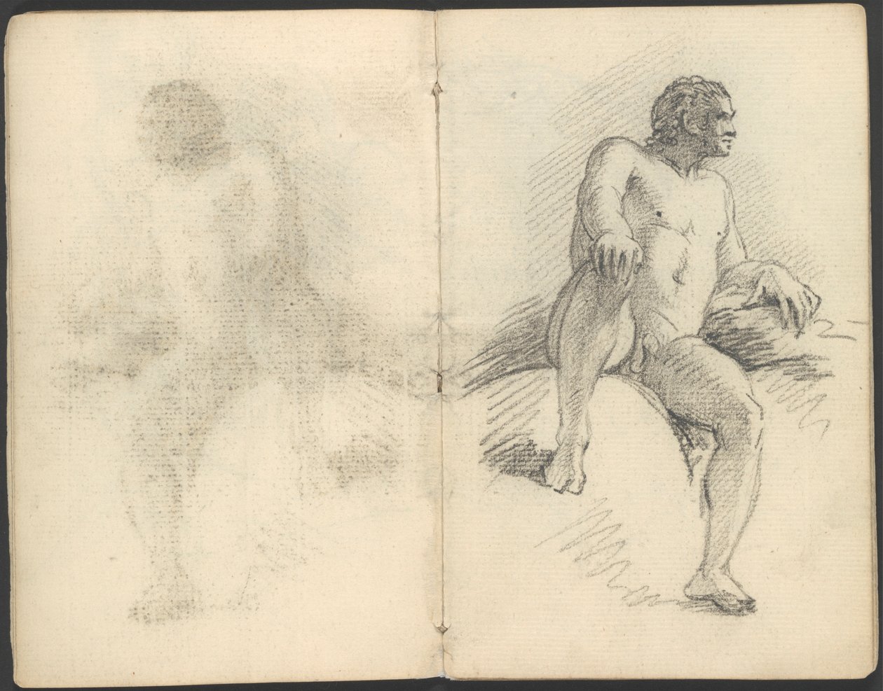 Szkicownik badań nad figurą i kompozycją autorstwa Benjamin West
