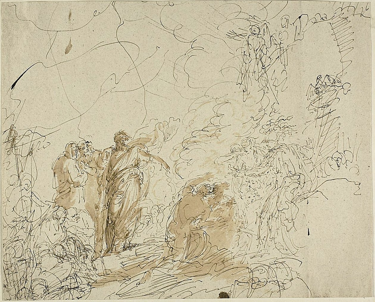 Św. Paweł Strząsając żmiję autorstwa Benjamin West