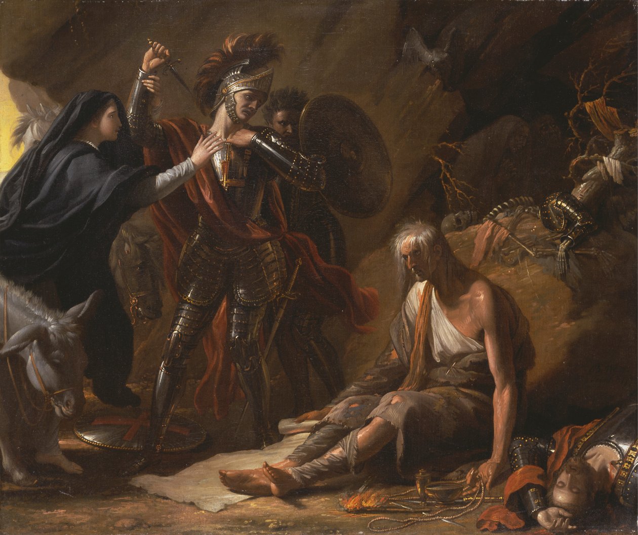 Jaskinia Rozpaczy autorstwa Benjamin West