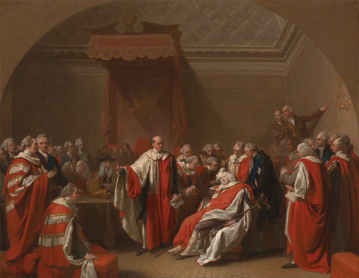 Śmierć Chathama autorstwa Benjamin West
