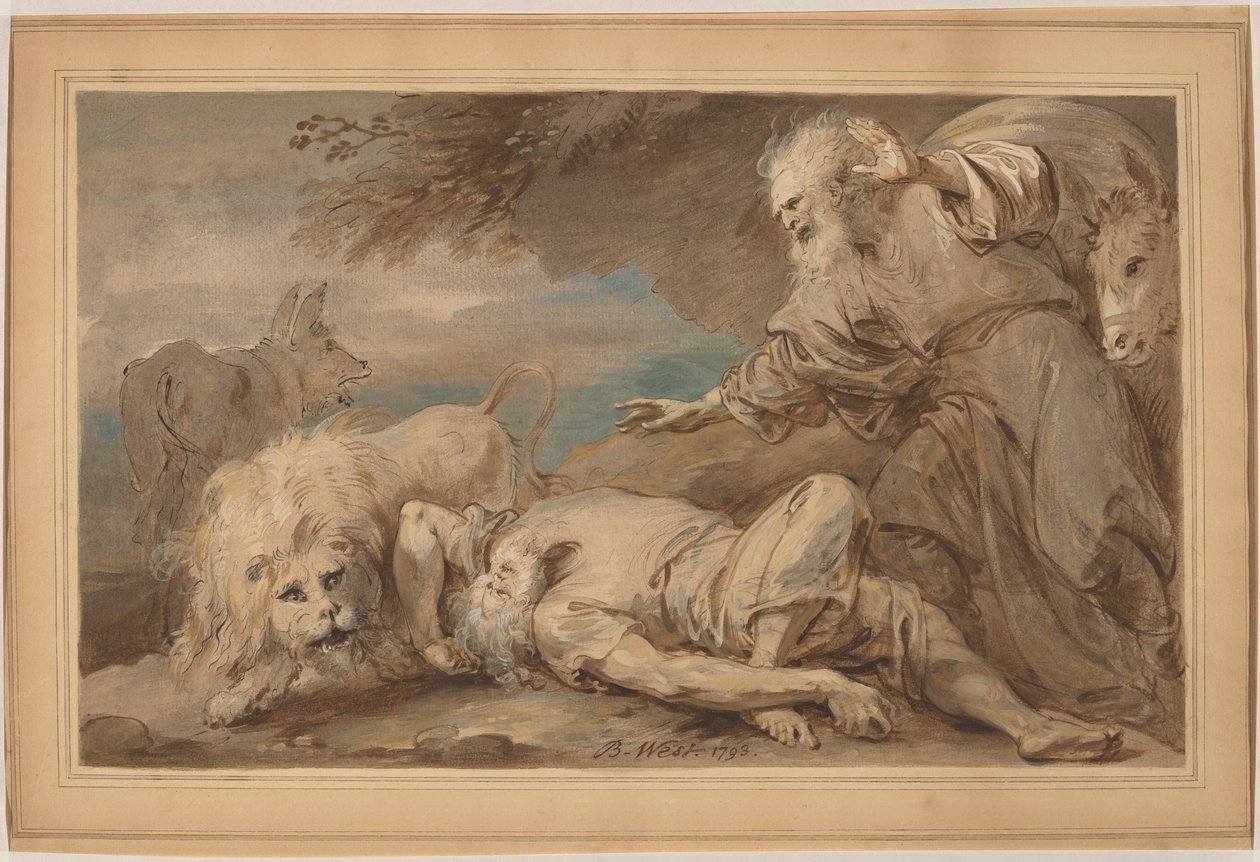 Nieposłuszny prorok autorstwa Benjamin West