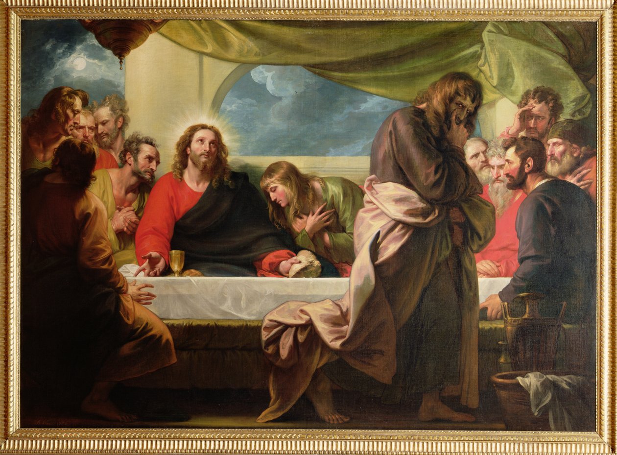 Ostatnia Wieczerza, 1786 autorstwa Benjamin West