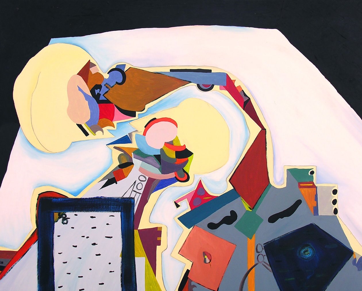 Dormeurs, 2000 (olej na płótnie) autorstwa Benoit Erwann Boucherot