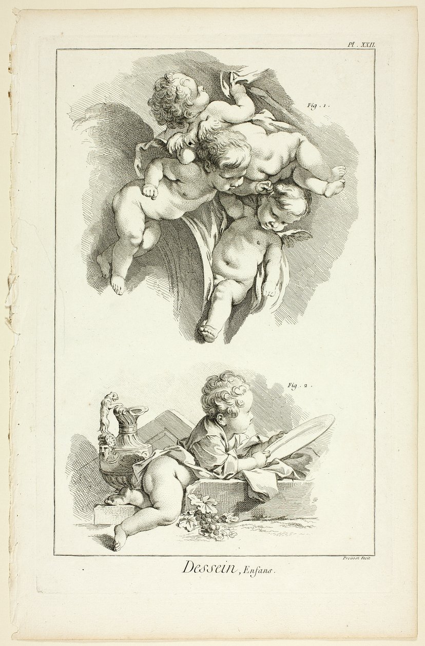 Projekt: Dzieci, z Encyclopédie autorstwa Benoit Louis Prevost