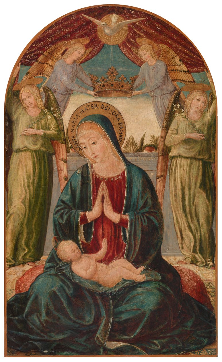 Madonna z Dzieciątkiem z Aniołami autorstwa Benozzo Gozzoli