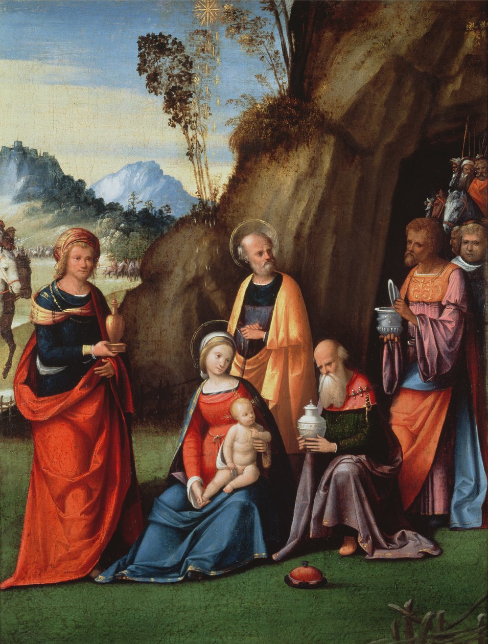 Adoracja Magów, 1513 r. autorstwa Benvenuto Tisi da Garofalo
