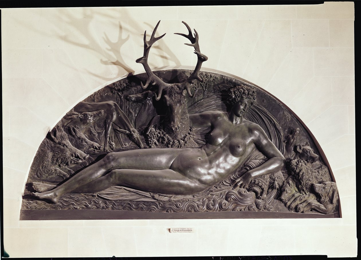 Nimfa z Fontainebleau, 1542 (brąz) autorstwa Benvenuto Cellini
