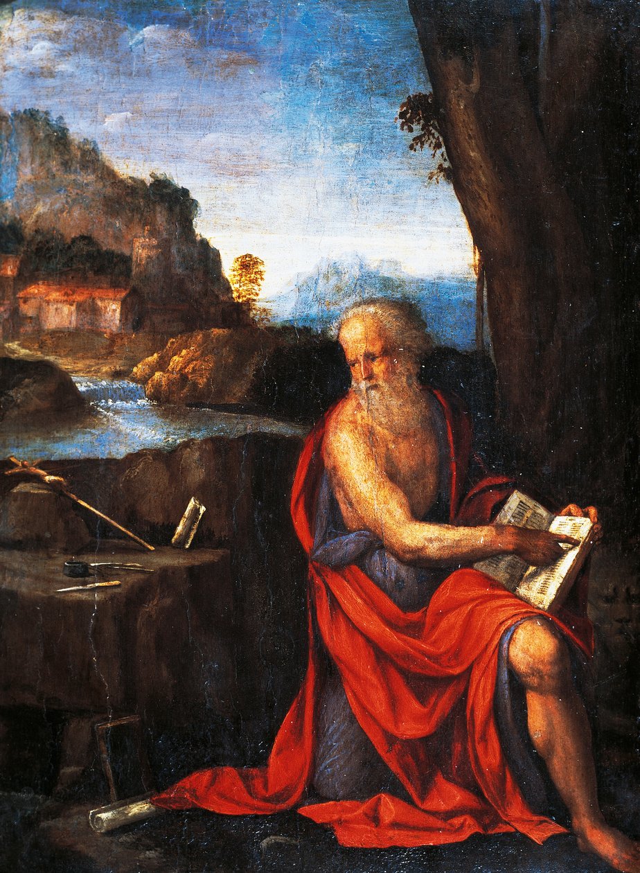Św. Hieronima przez Garofalo (1481-1559). autorstwa Benvenuto Tisi da Garofalo